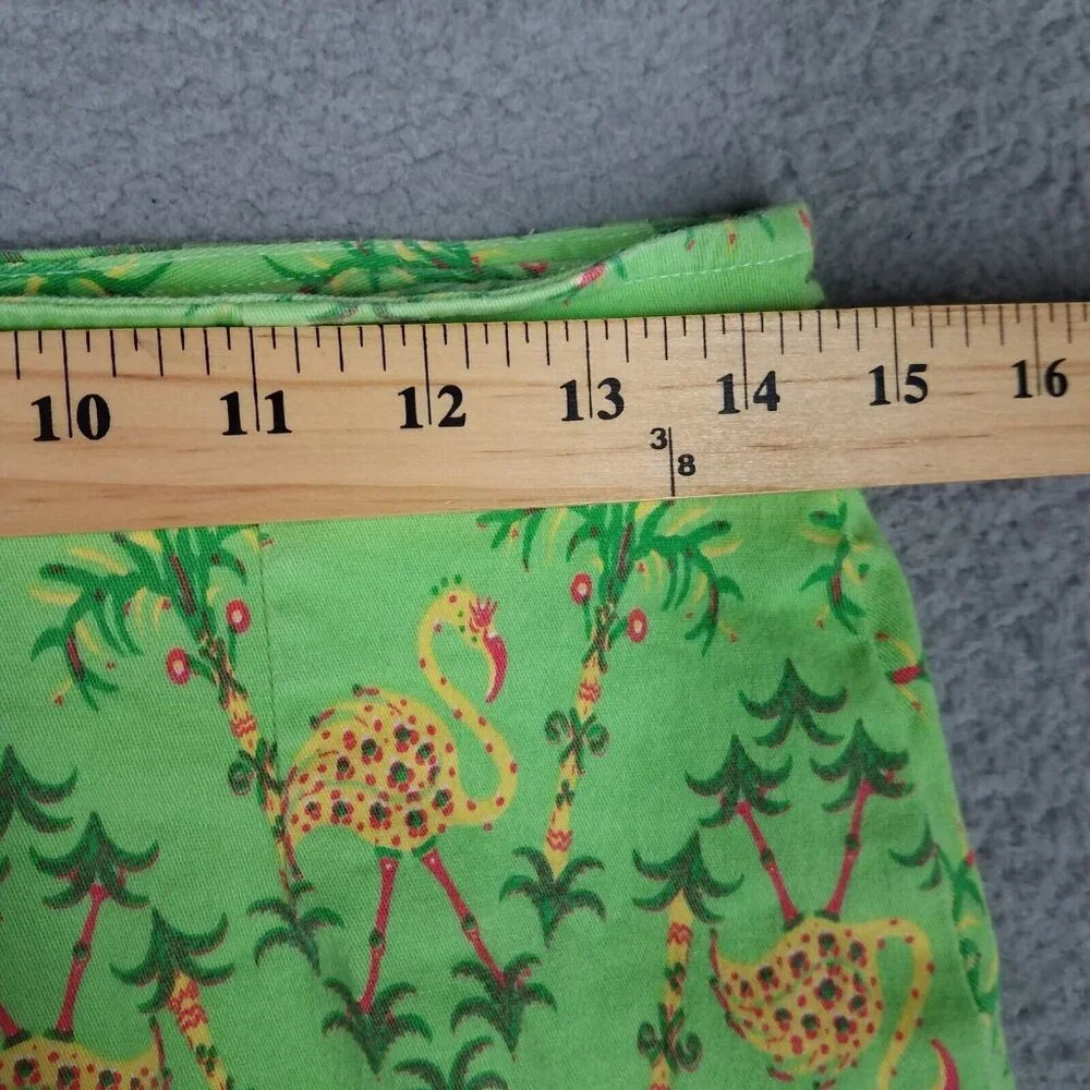 Vintage Govango Skirt Women's 8 Mini Pencil Straight Bird Tropical Stretch
